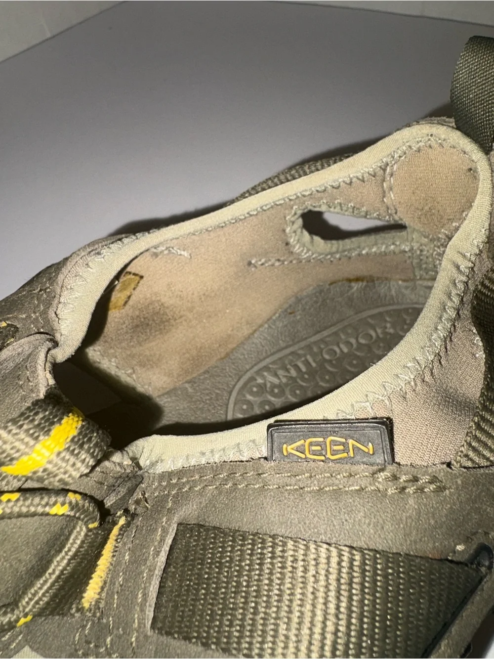 KEEN Newport H2 Olive Quick-Dry Green/Yellow Closed-Toe Men's Outdoor Sandals